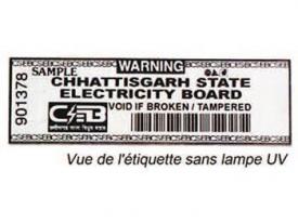 Étiquette de sécurité pour compteur électrique Étiquette de sécurité pour compteur électrique