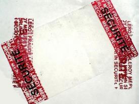 Etiquette de sécurité VOID avec résidu pour colis Etiquette de sécurité VOID avec résidu pour colis