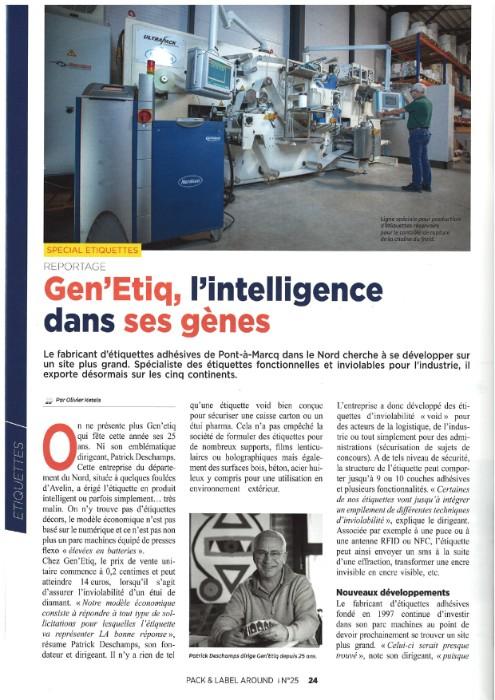 Gen'étiq dans le journal !